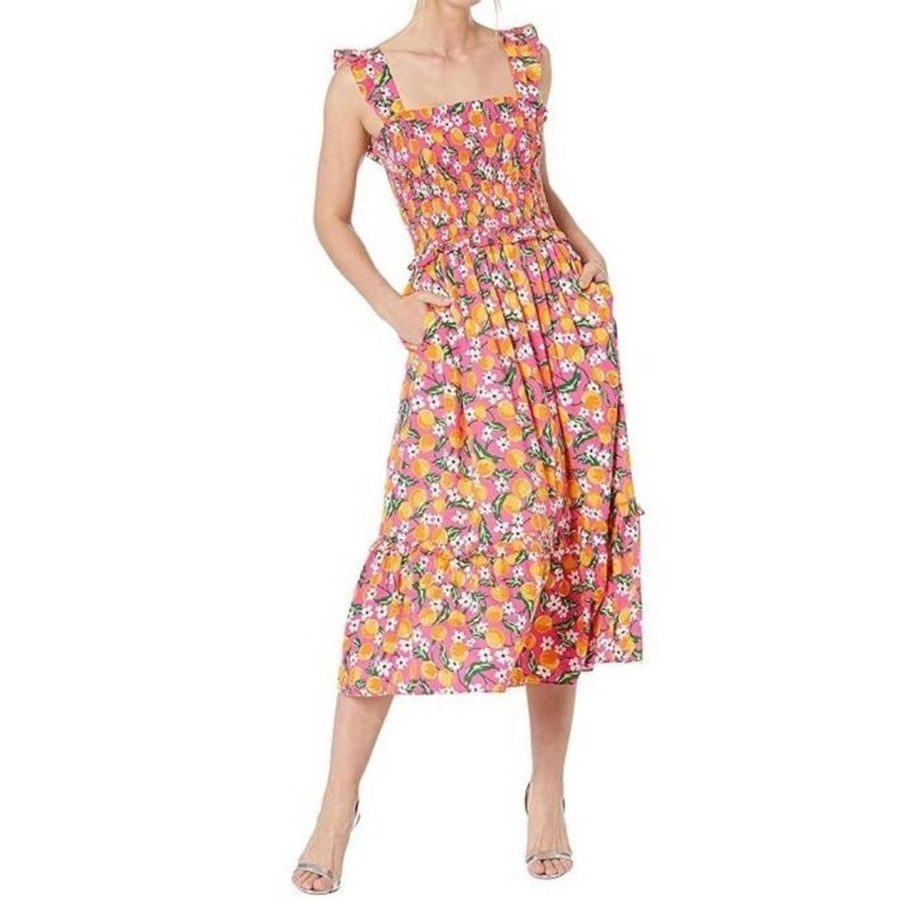 Draper James Vibrant Floral Midi Dress